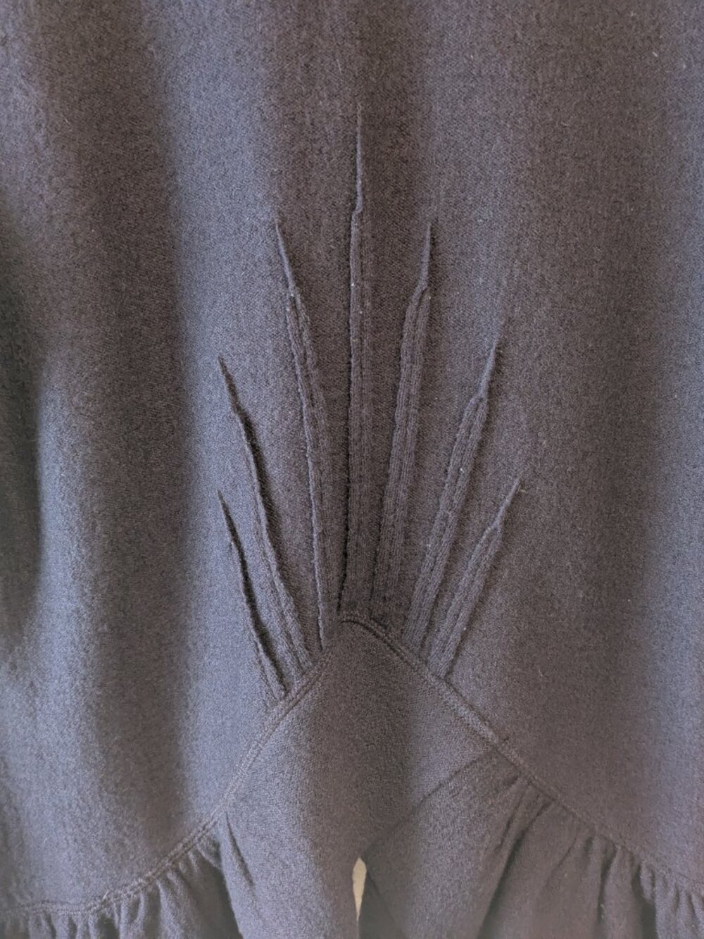 Anthropologie Charlie & Robin Dark Purple Wrapped in Ruffles Cardigan - Picture 14 of 16
